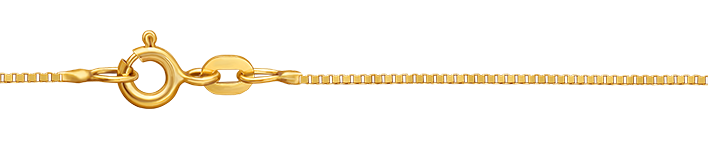 Collier mit Zwischenöse Venezia Kettenbreite 0.8mm