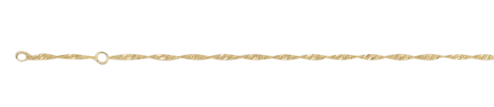 Fusskette Singapur Kettenbreite 1.4mm