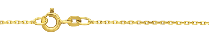 Collier Anker diamantiert Kettenbreite 1.3mm