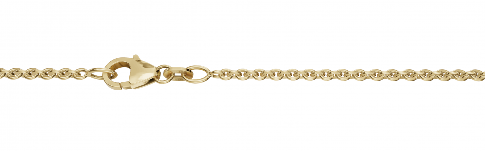 Necklace Anchor round chain width 2mm