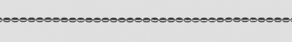 Collier mit Zwischenöse Oliven-Kette Kettenbreite 1.5mm