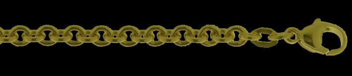 Necklace Anchor round chain width 4mm