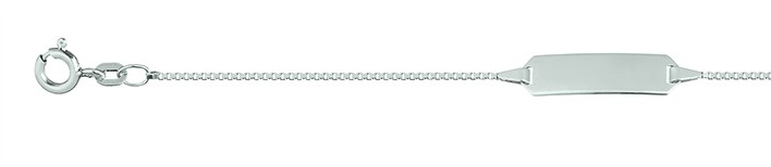 Id-Bracelet Box chain chain width 0.9mm