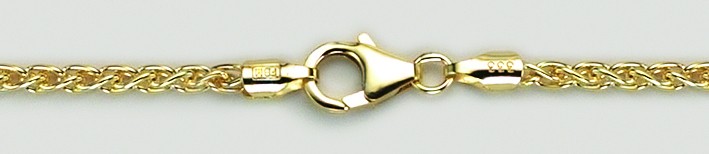 Necklace Wheat chain chain width 2.5mm