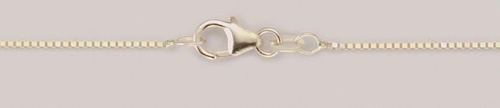 Necklace Box chain chain width 0.8mm