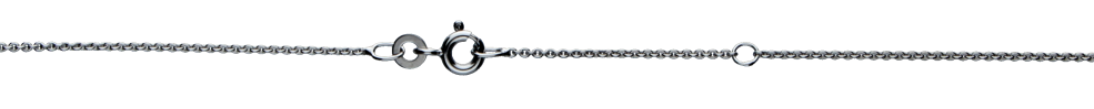 Collier mit Zwischenöse Anker rund Kettenbreite 1.1mm