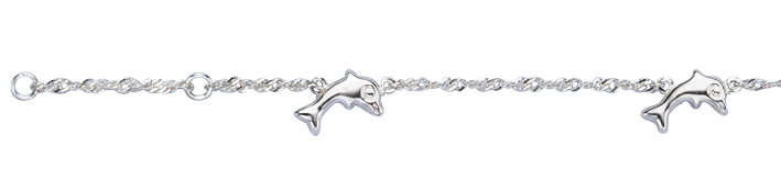 Fusskette Singapur Kettenbreite 1.2mm