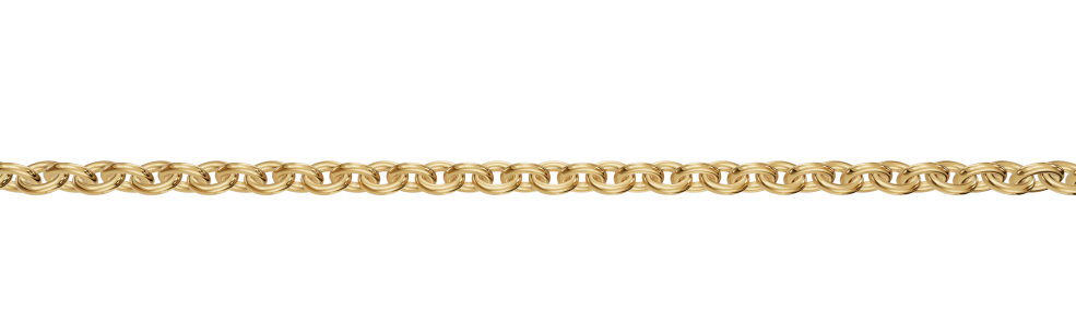 Necklace Anchor round chain width 0.8mm