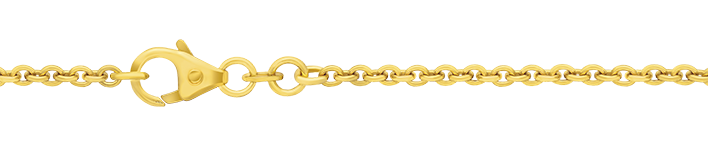 Necklace Anchor round chain width 2mm