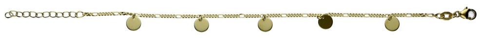 Armband Figaro diamantiert
