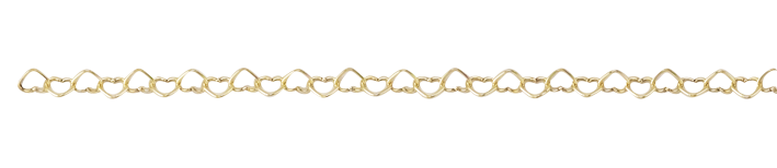 Ankle chain Heart-chain chain width 3.6mm