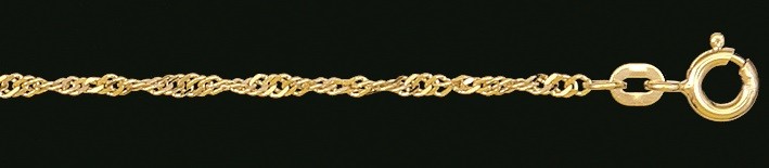 Fusskette Singapur Kettenbreite 1.8mm