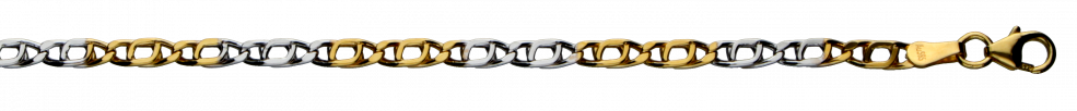 Collier Tigerauge hohl Kettenbreite 3.3mm