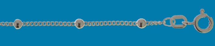 Ankle chain Curb chain round chain width 1.4mm