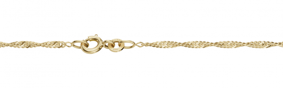 Necklace Singapore chain width 1.8mm