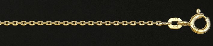 Collier Anker diamantiert Kettenbreite 1.3mm