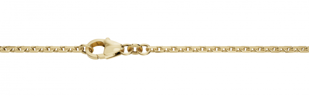 Necklace Anchor diamond cut chain width 1.75mm