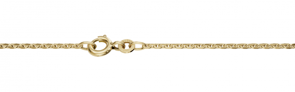 Necklace Anchor diamond cut chain width 1.7mm