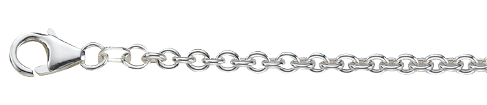 Necklace Anchor round chain width 3.2mm