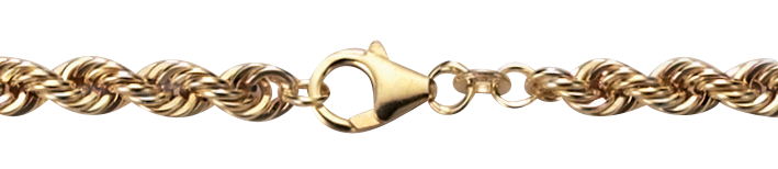 Collier Kordel hohl Kettenbreite 4.4mm
