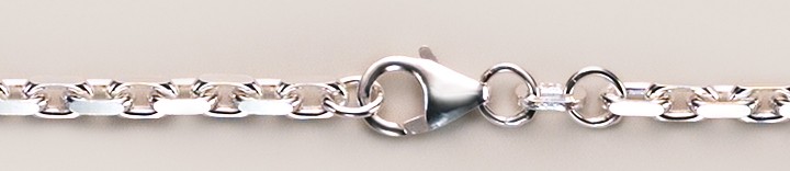 Bracelet Anchor diamond cut chain width 3mm