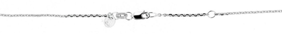 Collier mit Zwischenöse Anker diamantiert Kettenbreite 1.15mm