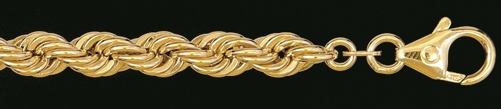 Collier Kordel hohl Kettenbreite 5.4mm
