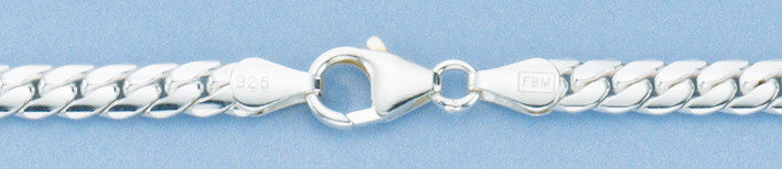 Bracelet Curb chain oval chain width 5mm