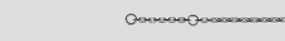 Ankle chain Anchor diamond cut chain width 1.6mm