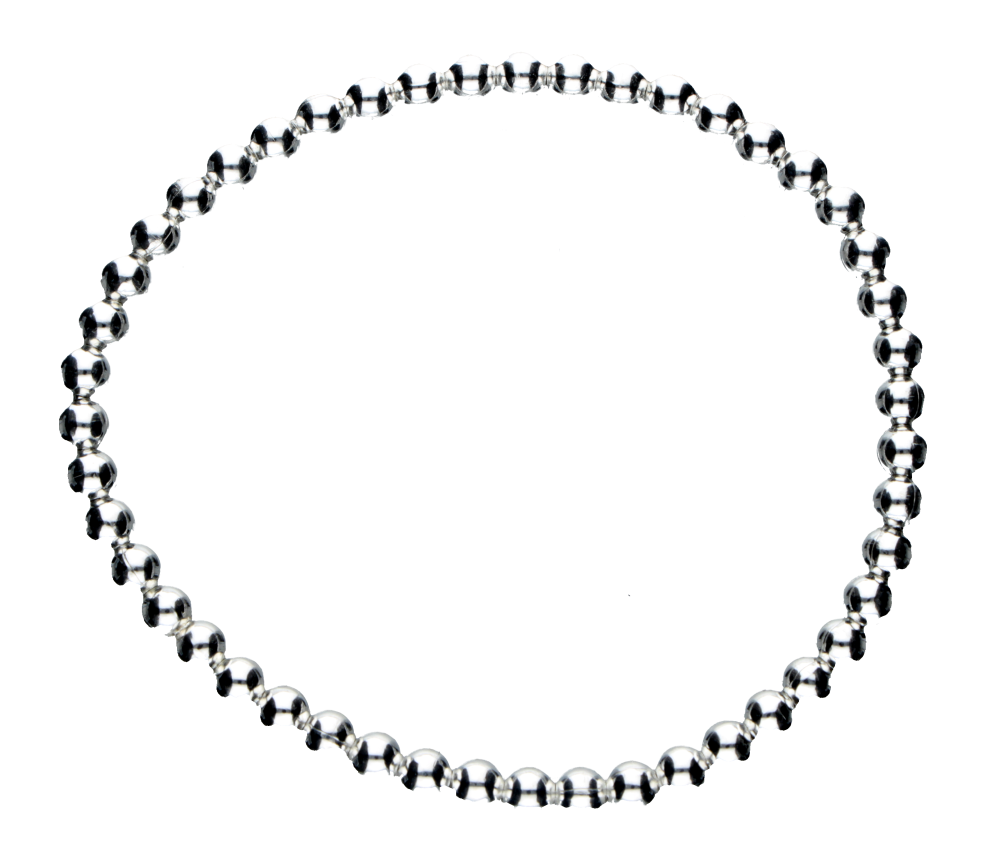 Armreif flexible Kugelkette Kettenbreite 4mm
