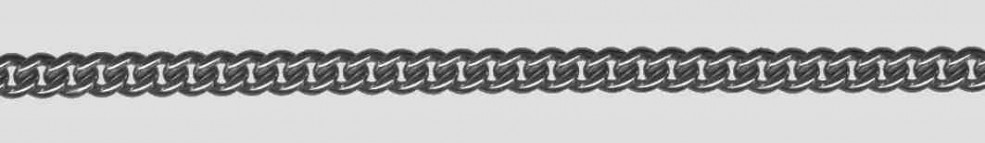 Necklace Curb chain round chain width 4.2mm