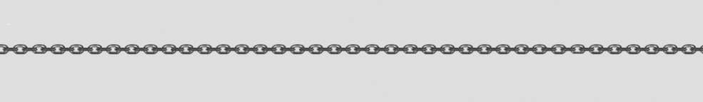 Collier mit Zwischenöse Anker diamantiert Kettenbreite 1.3mm