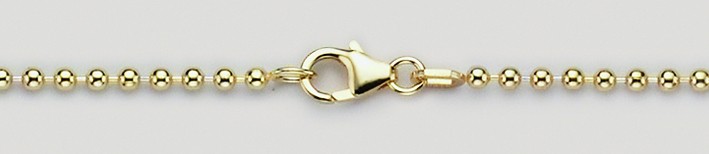 Collier Kugelkette Kettenbreite 2mm