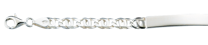 Id-Armband Tigerauge Kettenbreite 5.4mm
