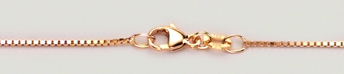 Necklace Box chain chain width 0.9mm