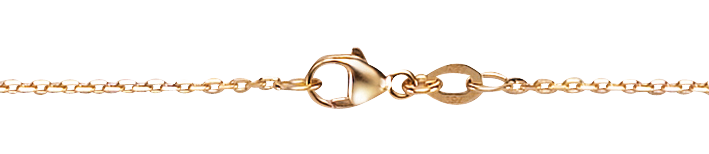 Necklace Anchor diamond cut chain width 1.3mm