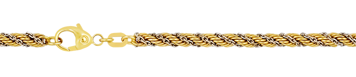 Collier Kordel hohl Kettenbreite 3.3mm