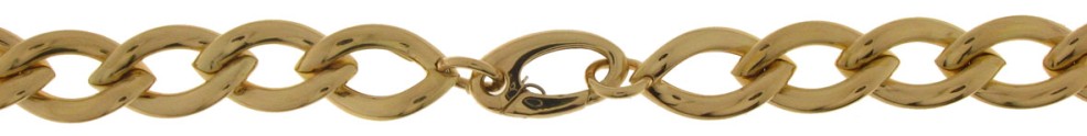 Necklet Curb chain hollow chain width 10mm