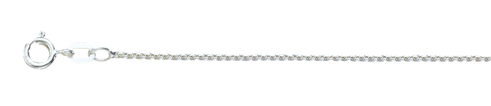 Necklace Round box chain chain width 1.2mm