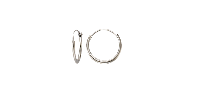Earring ear hoops 1,3 mm