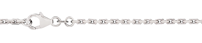 Necklace Anchor diamond cut chain width 2mm
