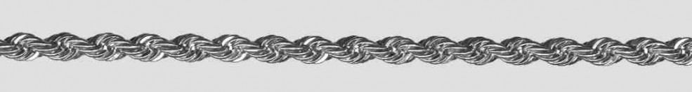 Collier Kordel hohl Kettenbreite 4mm