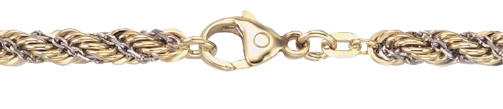 Collier Kordel hohl Kettenbreite 4.4mm