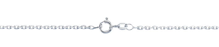 Bracelet Anchor diamond cut chain width 1.9mm