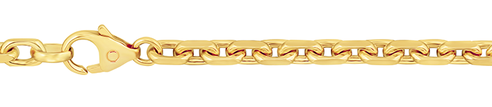 Necklace Anchor diamond cut chain width 3.8mm