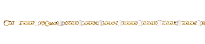 Ankle chain Curb trace chain chain width 3.1mm