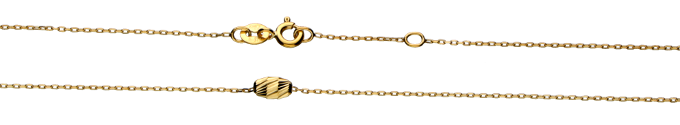 Collier mit Zwischenöse Anker diamantiert