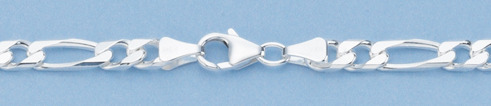 Necklace Figaro diamond cut chain width 6mm