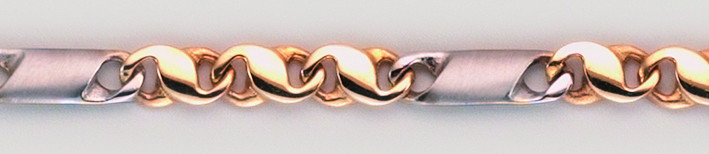 Bracelet Tiger's eye chain chain width 5.2mm