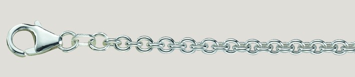 Bracelet Anchor round chain width 3.2mm